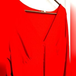 Vibrant Red Asos Maternity Dress Size 18